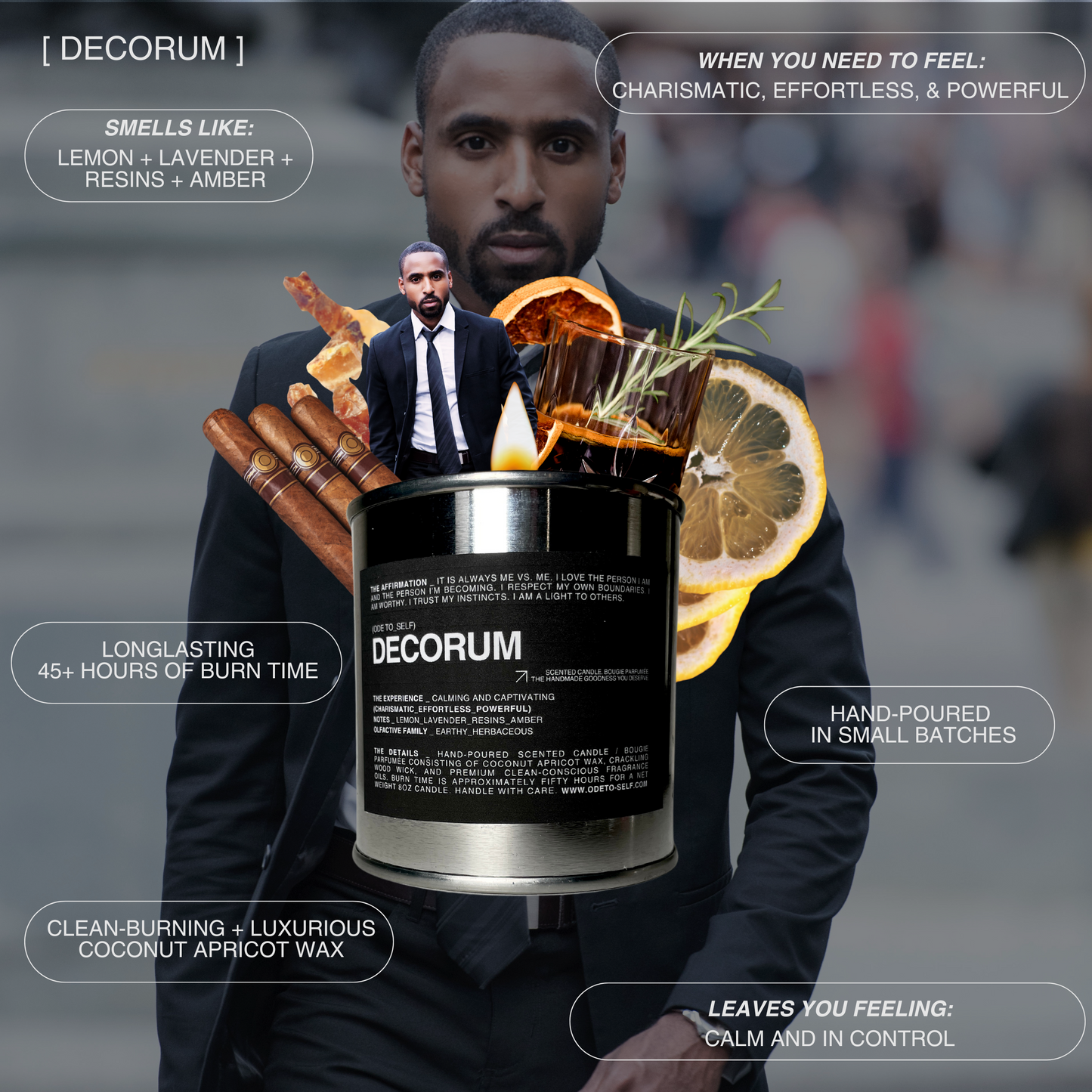 "DECORUM" CANDLE