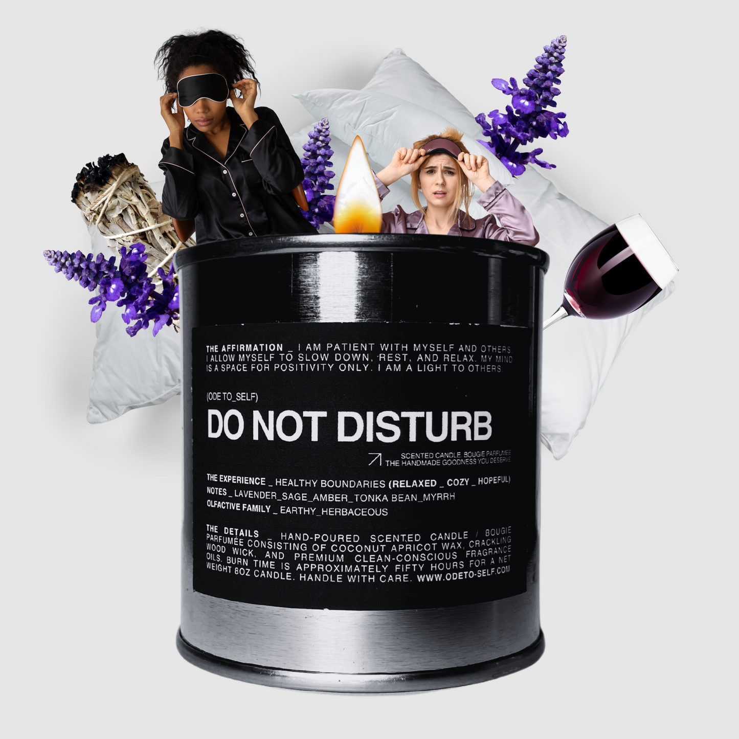 "DO NOT DISTURB" CANDLE