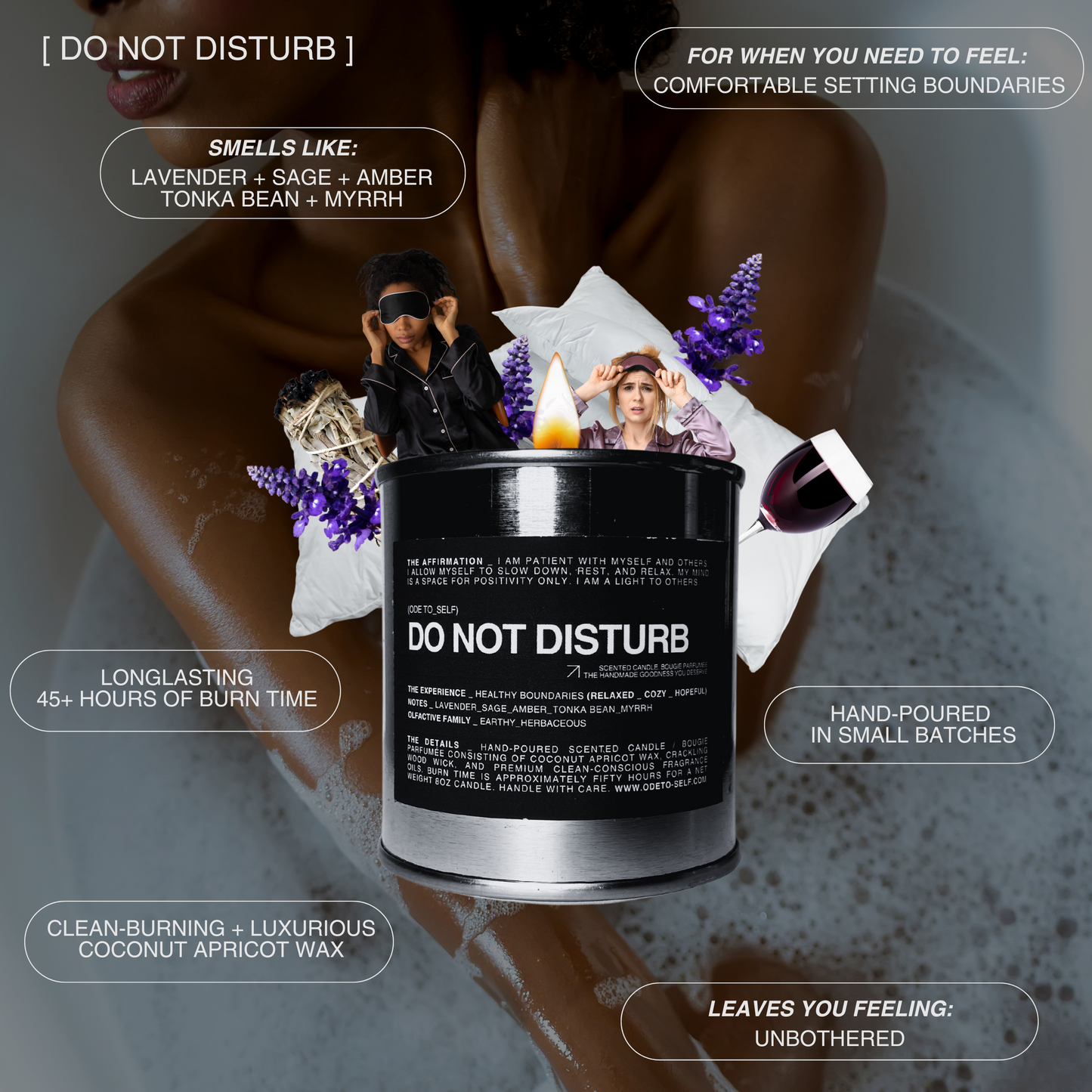 "DO NOT DISTURB" CANDLE
