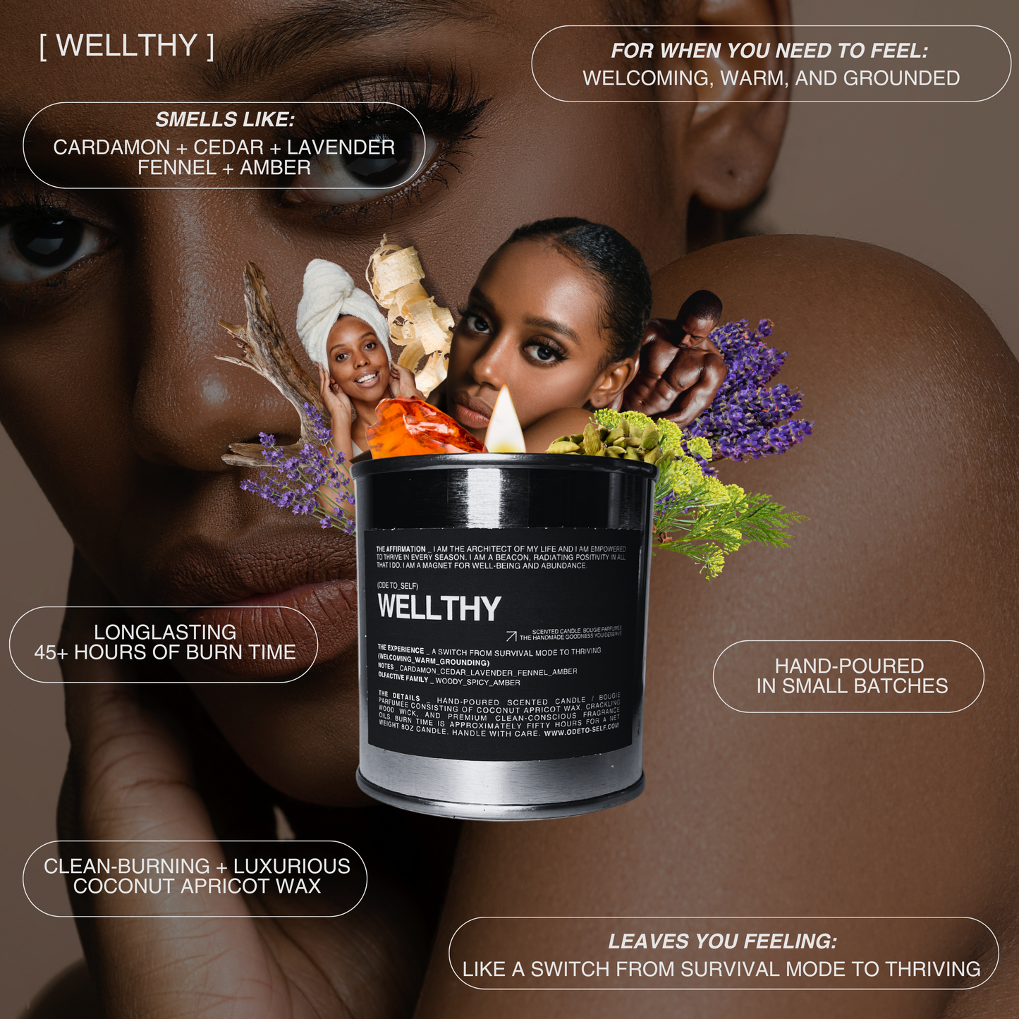 "WELLTHY" CANDLE