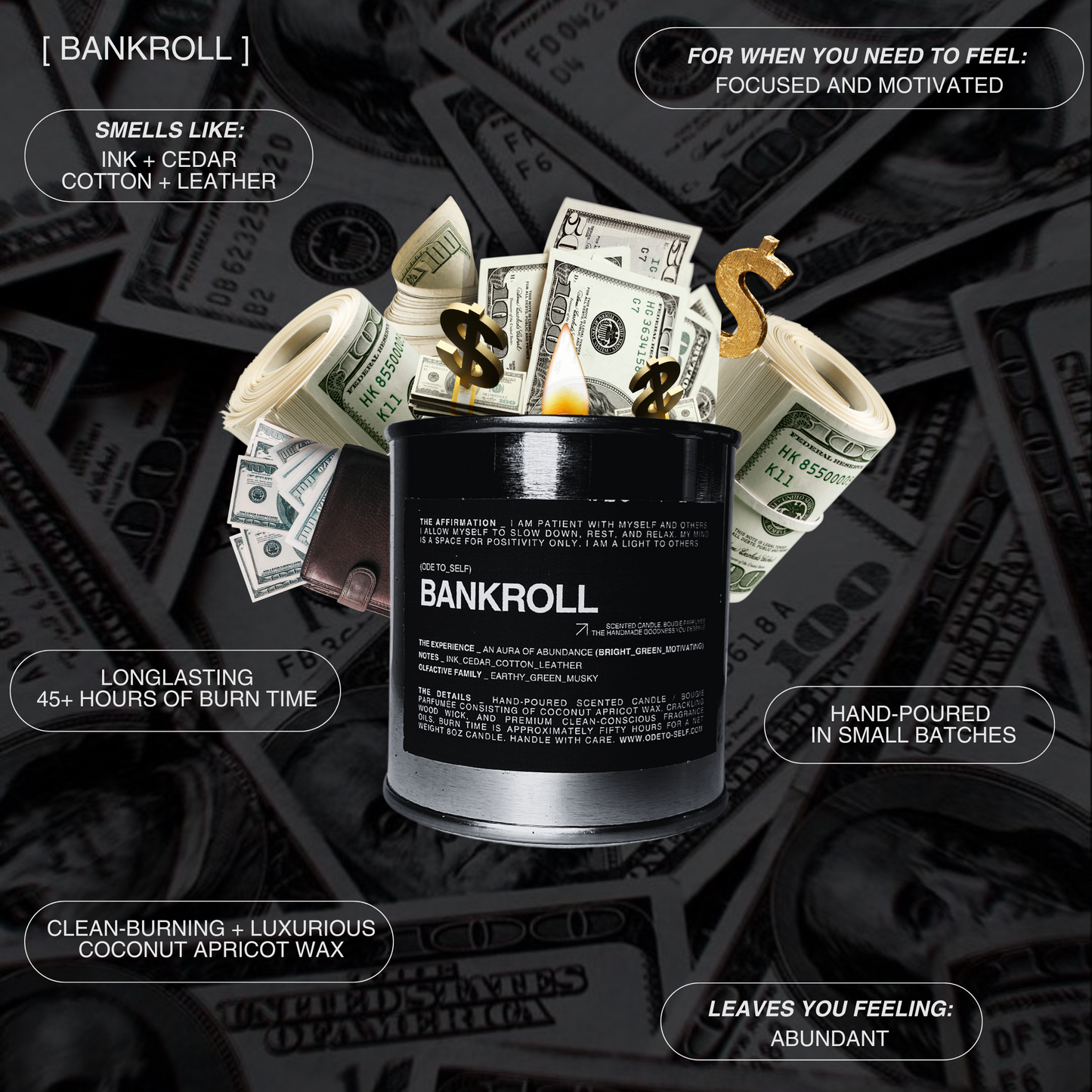 "BANKROLL" CANDLE